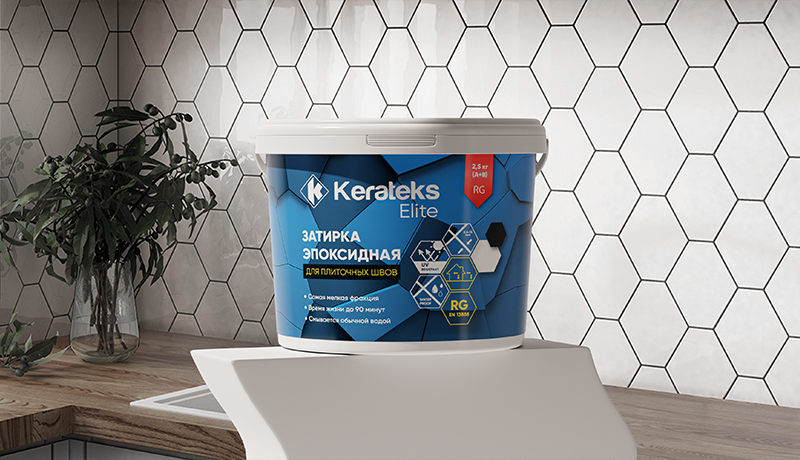 Эпоксидная затирка Kerateks Elite в интерьере с керамической плиткой